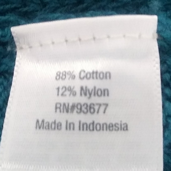 NWT ST. JOHN'S BAY TEAL CABLE KNIT PULLOVER CREW NECK SWEATER SIZE XL - Picture 8 of 13